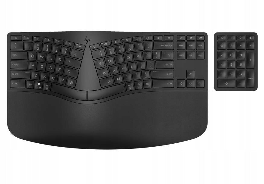 Ergonomic wireless keyboard + numeric 965 7E756AA black