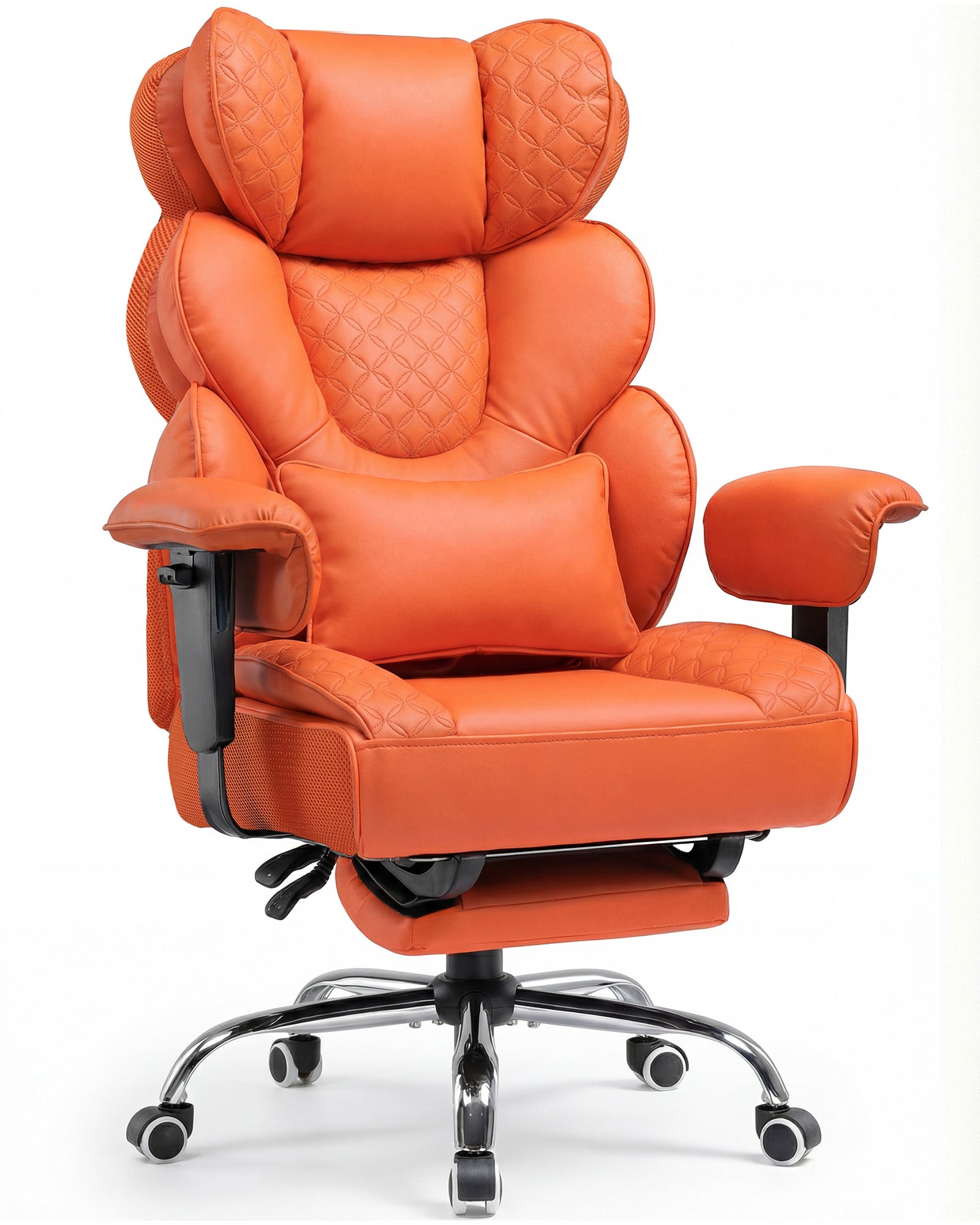 Ergonomiczny fotel gamingowy z regulowanym podparciem lędźwiowym 180 kg