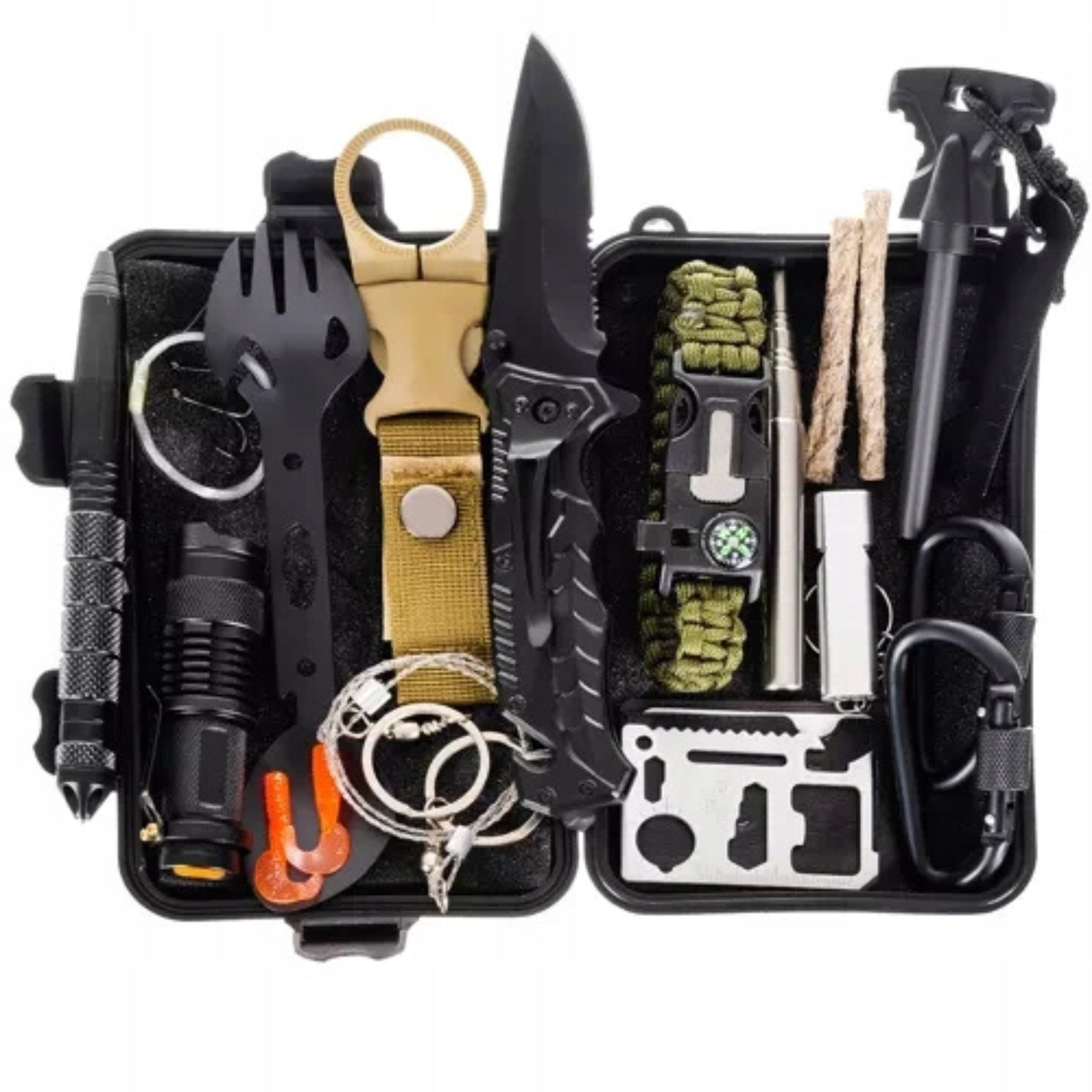 Escape Backpack with Equipment Survival Essentials Set Manufacturer code Kompletny Plecak Survivalowy Przetrwania