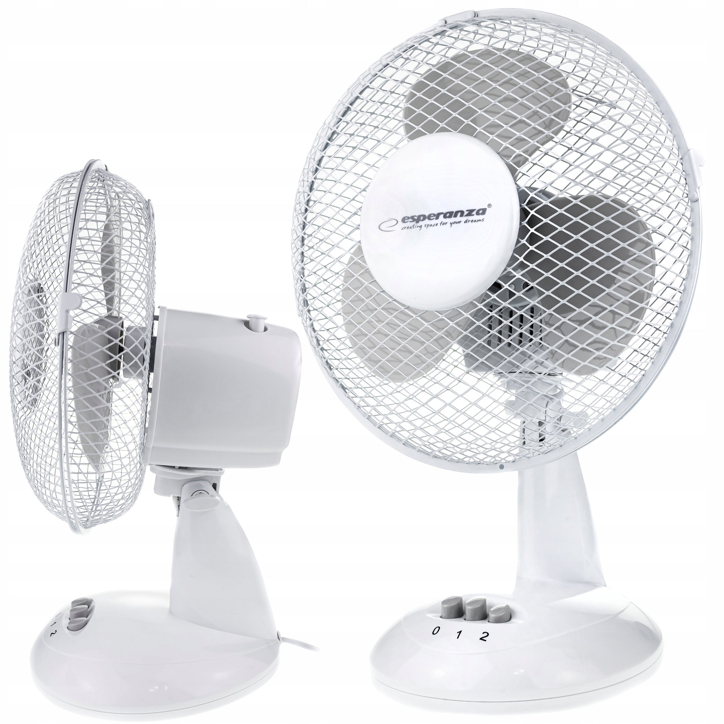 Esperanza Desk fan ZEPHYR white 30W Manufacturer code EHF004WE