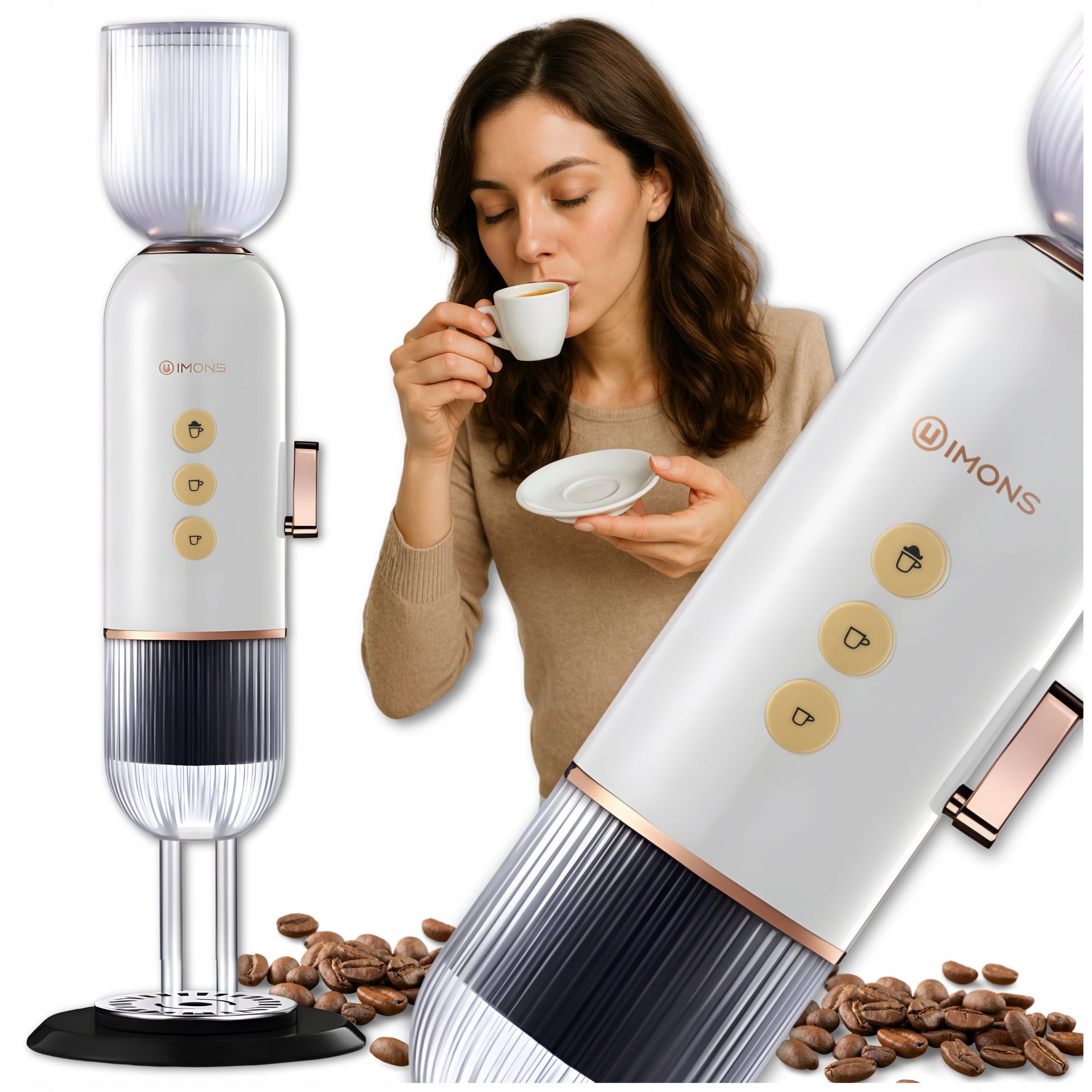Espresso Machine 19bar for Coffee Capsule Dolce Gusto Nespresso 4in1