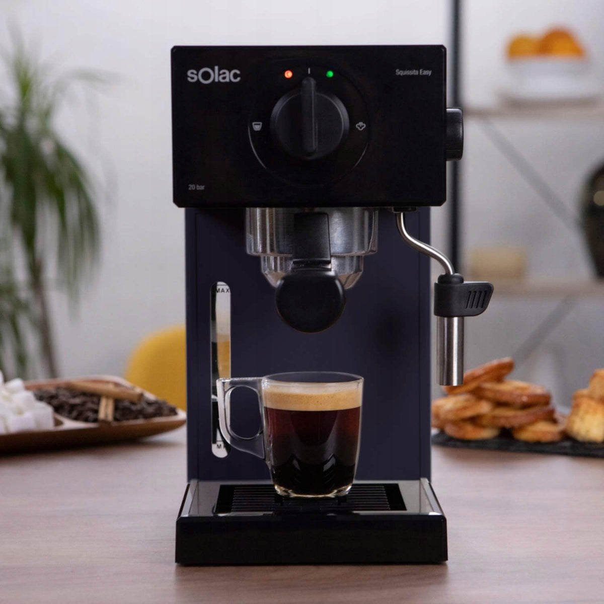Espresso Machine Automatic Solac Squissita Easy Graphite 20 bar 1.5 l Packaging status original