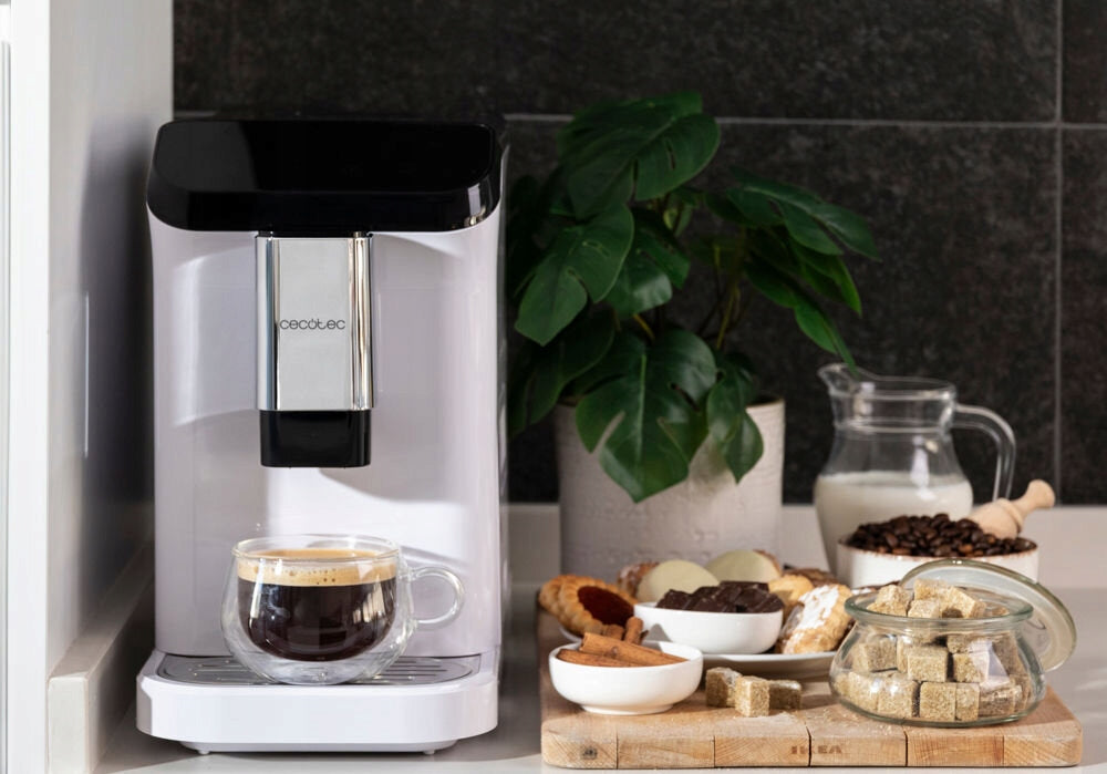 Espresso Machine Cremmaet Macchia Cecotec 1350W 19Bar Mill White EAN (GTIN) 8435484017176