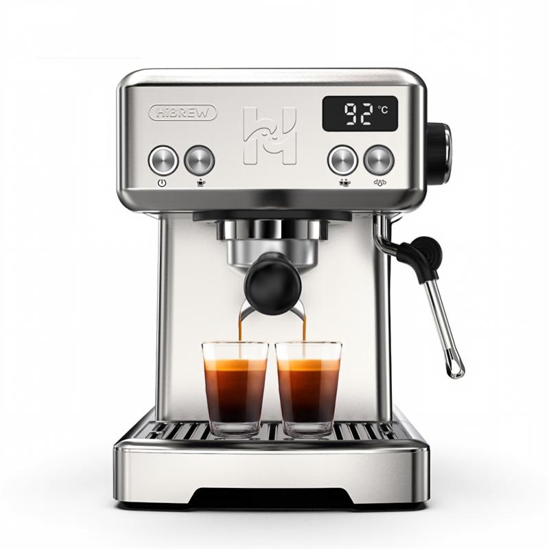 Espresso Machine HiBREW H10 1350W Pressure 15bar Temperature Control Dominant color silver