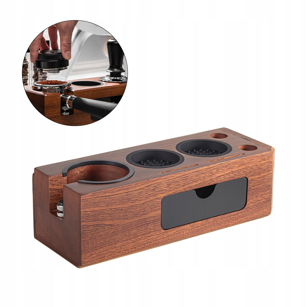 Espresso Tamping Station Wooden Espresso Manipulation Holder 3 NO Brand no brand