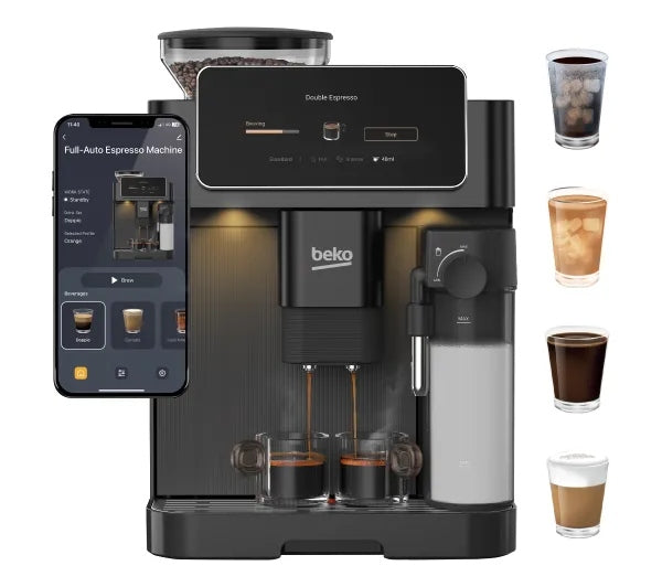 Espresso machine Beko CaffeExperto CEG8564B Iced coffee Width 27,5c