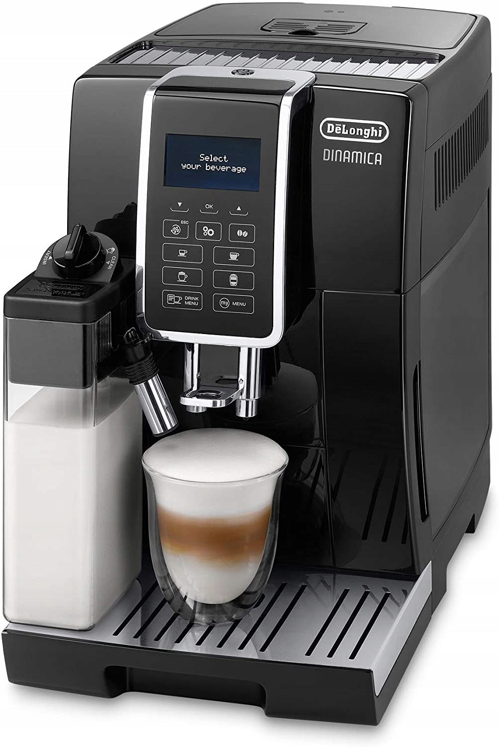 Espresso machine De'Longhi automatic 1450 W black x10 drinks Manufacturer code Ekspres do kawy ciśnieniowy DE'LONGHI 1450W