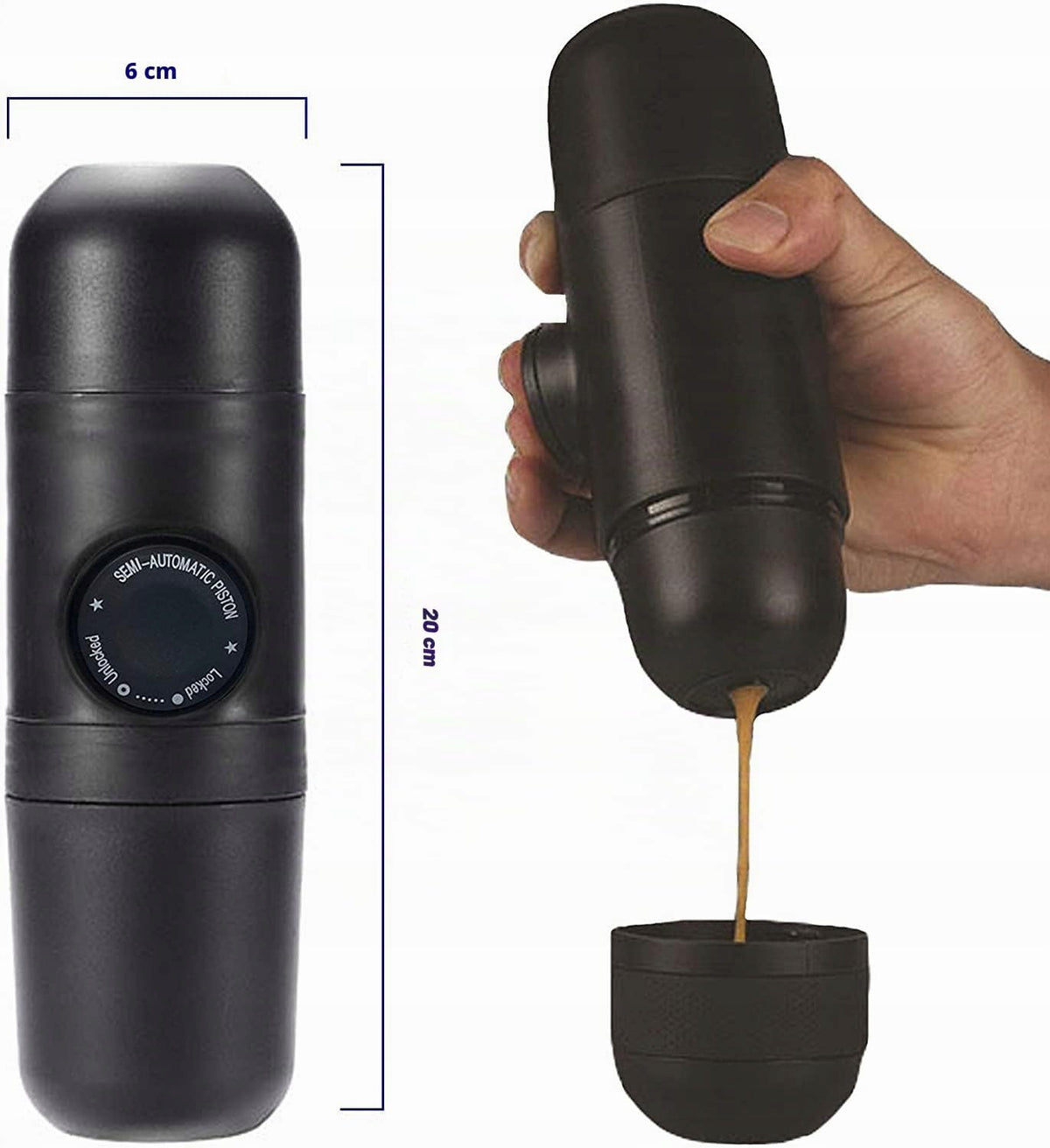 Espresso machine For Coffee Portable Handheld Espresso 80ml Tourist Brand no brand