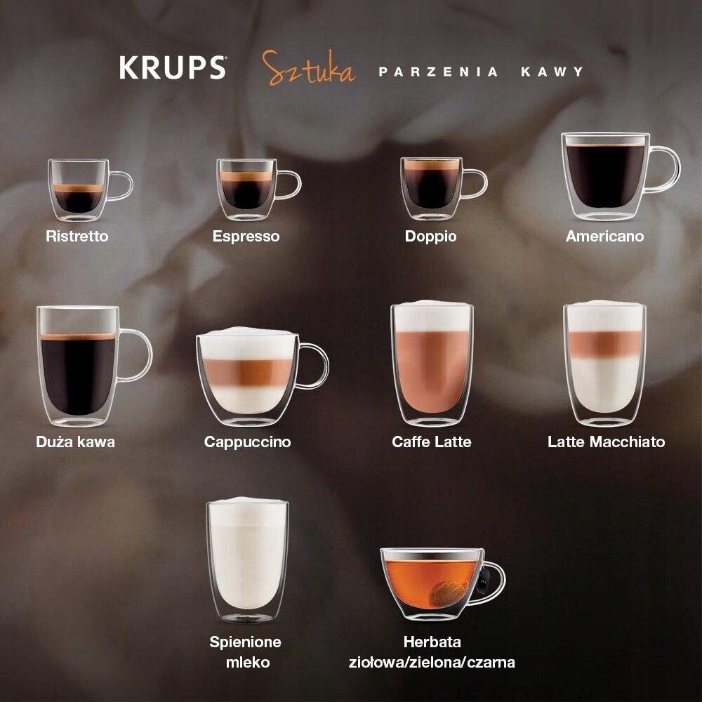 Espresso machine KRUPS Evidence One EA895E10 Manufacturer code EA895E10