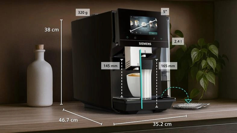 Espresso machine SIEMENS TP723E09 Pianosvart Brand Siemens