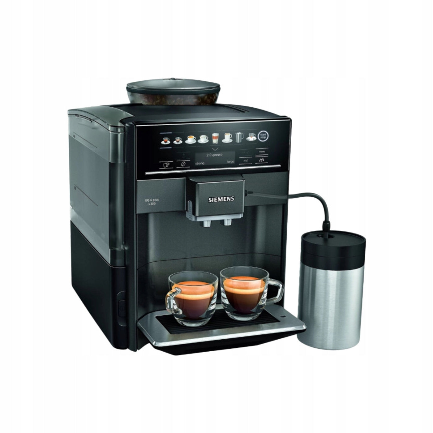 Espresso machine Siemens EQ6 plus s300 TE653M19RW - black/silver Brand Siemens