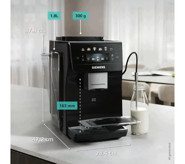 Espresso machine Siemens EQ600 iAroma Piano Black TP601E19 - 1500W Manufacturer code TP601E19