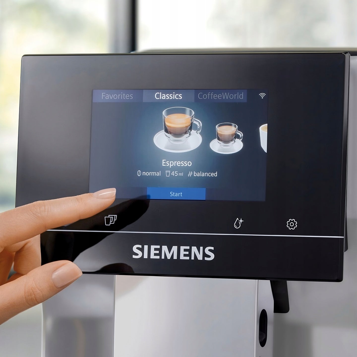 Espresso machine Siemens EQ700 TP715R07 Classic – stainless steel Manufacturer code TP715R07