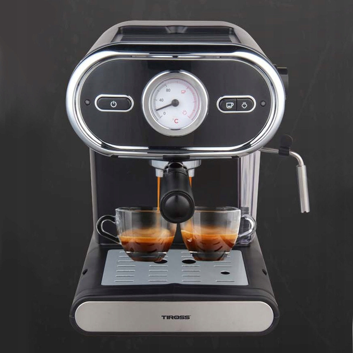 Espresso machine auto Tiross 1100W machines TS-6211 COFFEE MAKER Packaging status original