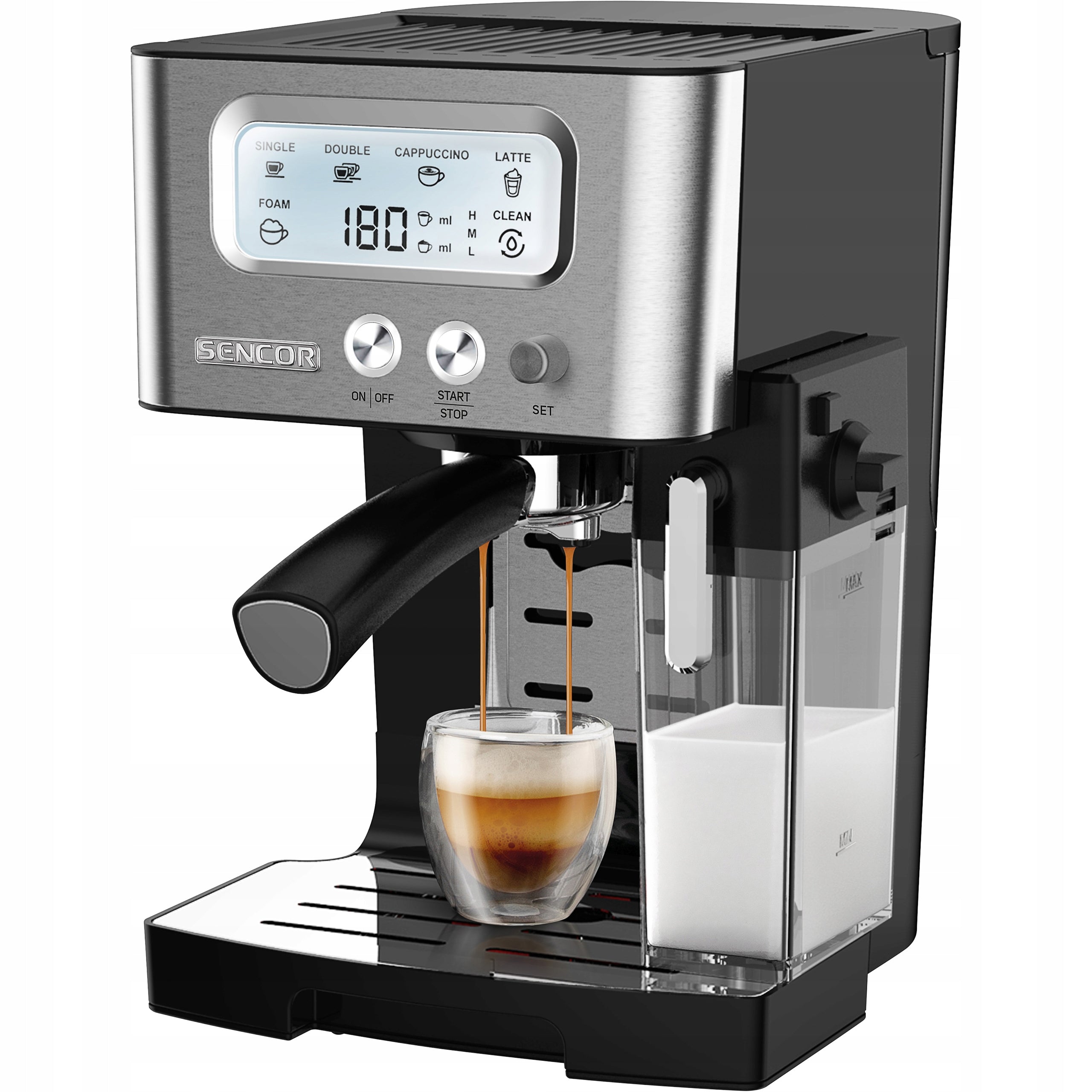 Espresso machine automatic flask 1450W 15 bar Sencor SES4090SS Brand Sencor