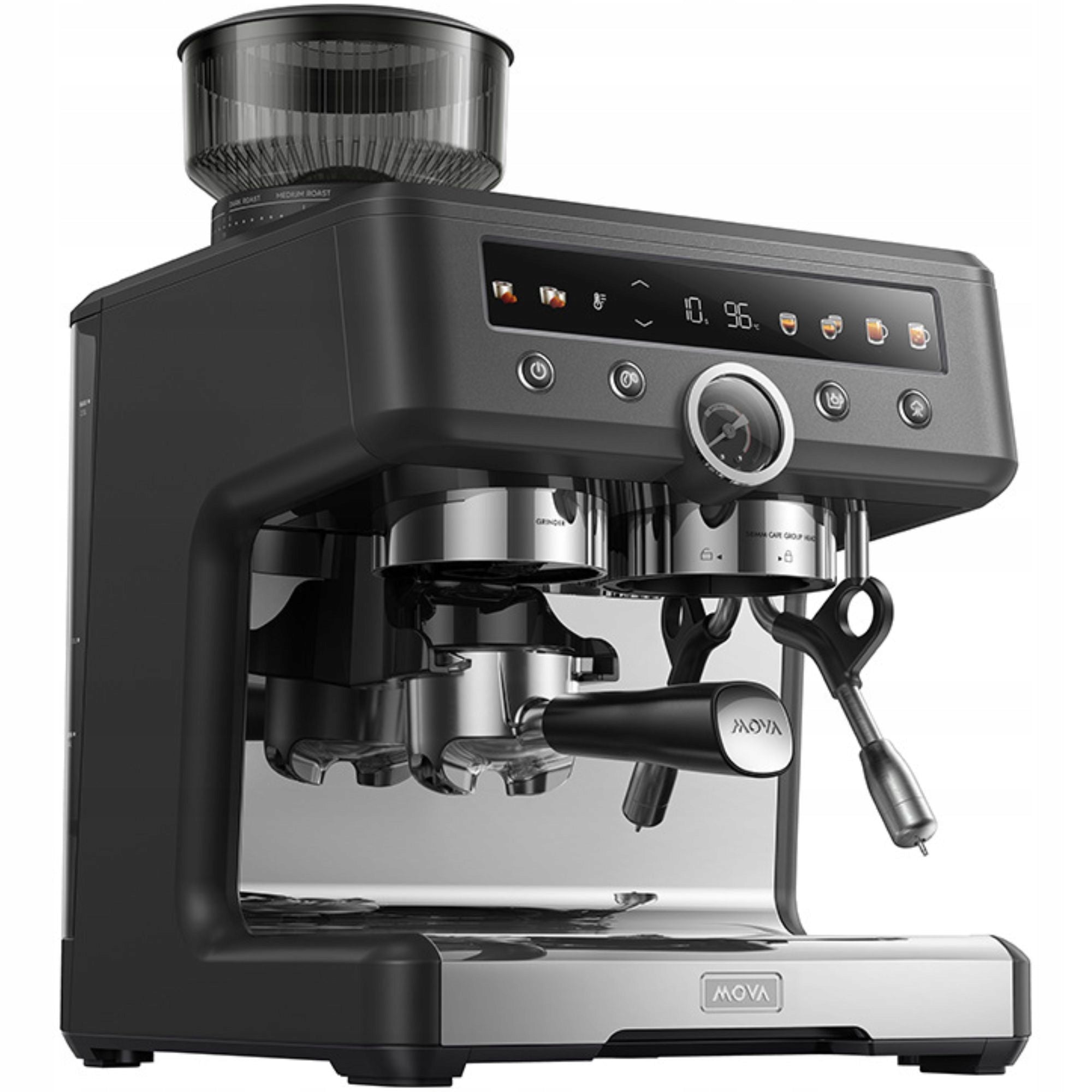 Espresso machine flask Mova S20 Pro Black 3200W 20 bar Grinder Brand Mova