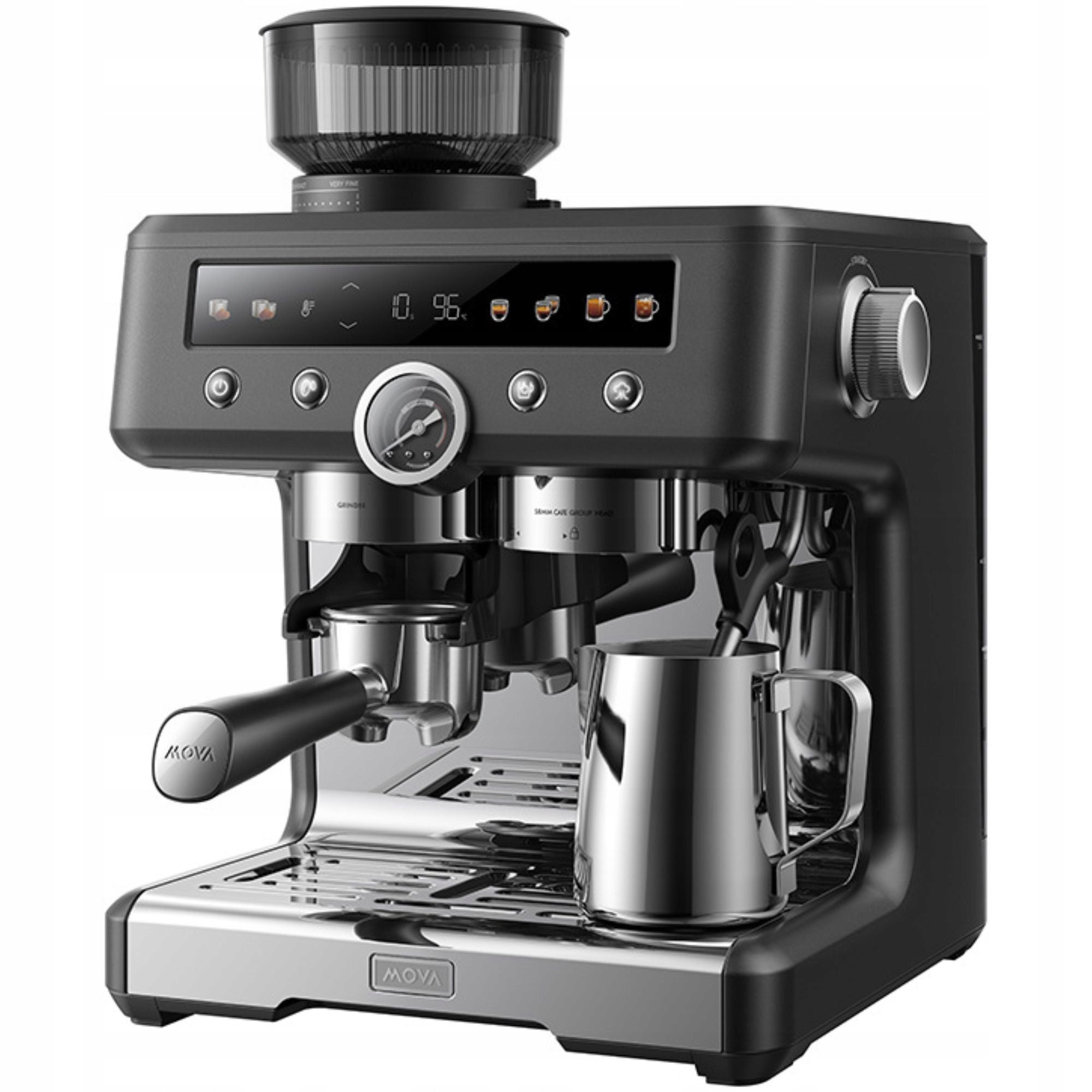 Espresso machine flask Mova S20 Pro Black 3200W 20 bar Grinder Manufacturer code S20 Pro-BL