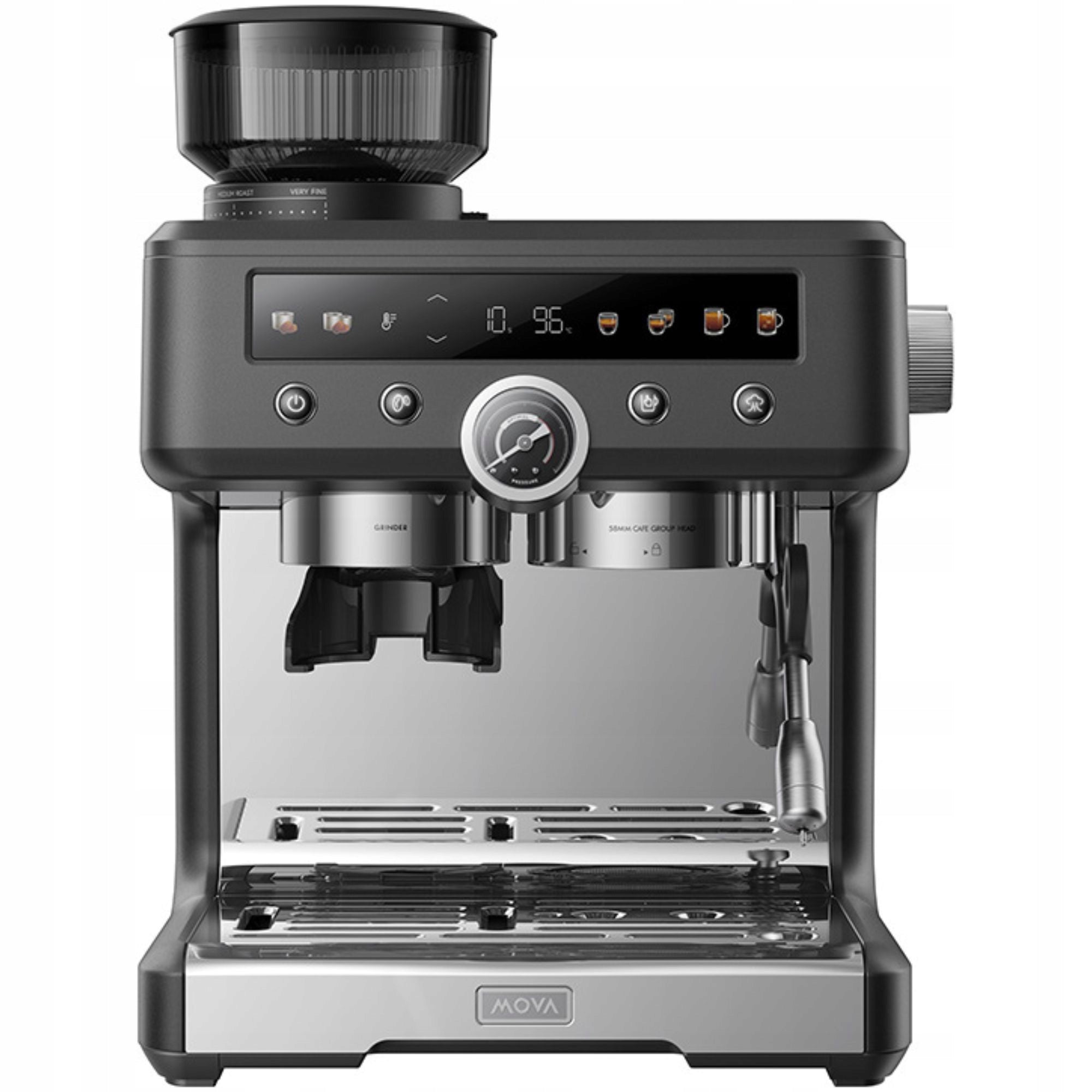 Espresso machine flask Mova S20 Pro Black 3200W 20 bar Grinder