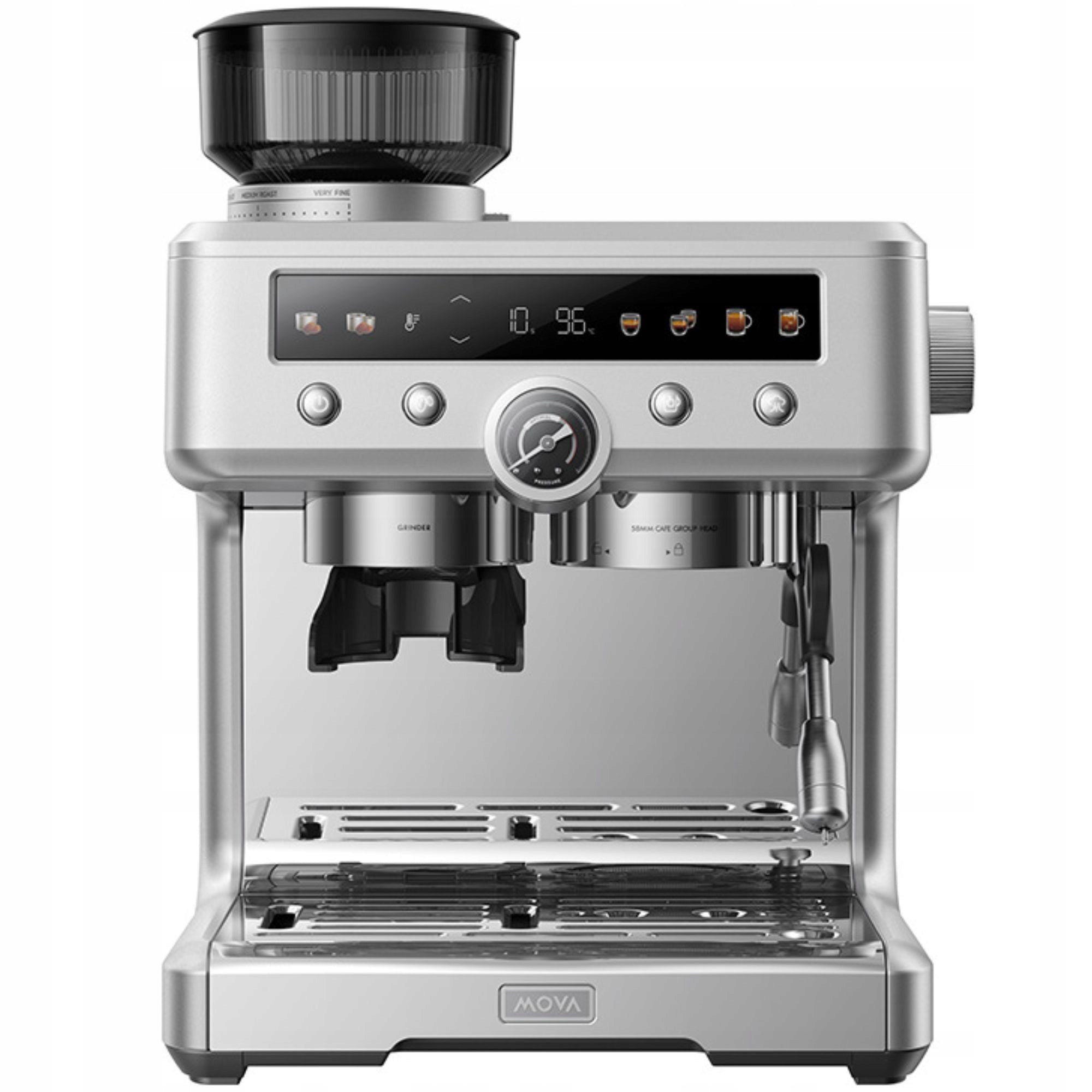 Espresso machine flask Mova S20 Pro Silver 3200W 20 bar Grinder