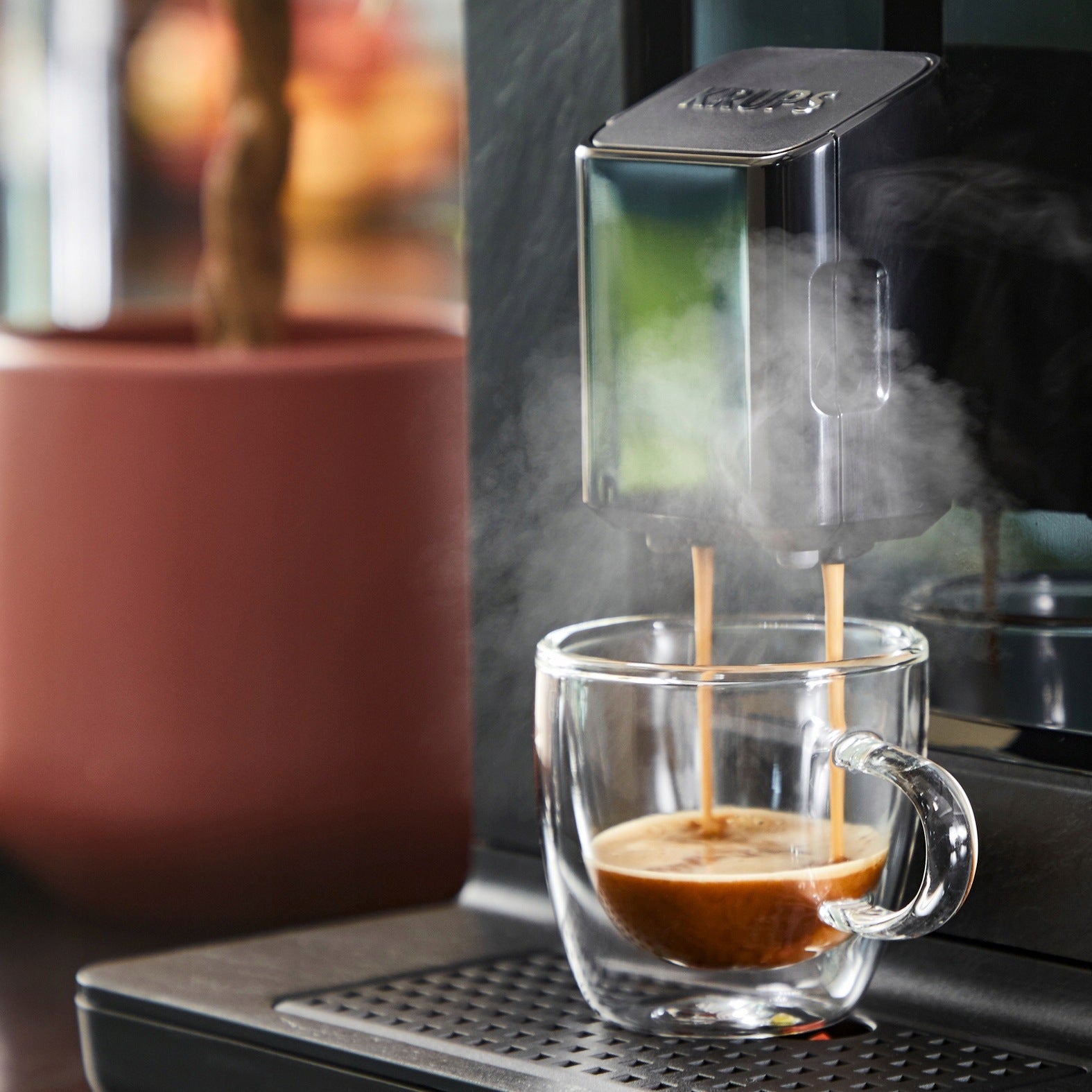 Espresso machine for coffee KRUPS EVIDENCE UP EA897B with grinder 8 recipes Manufacturer code EA897B10