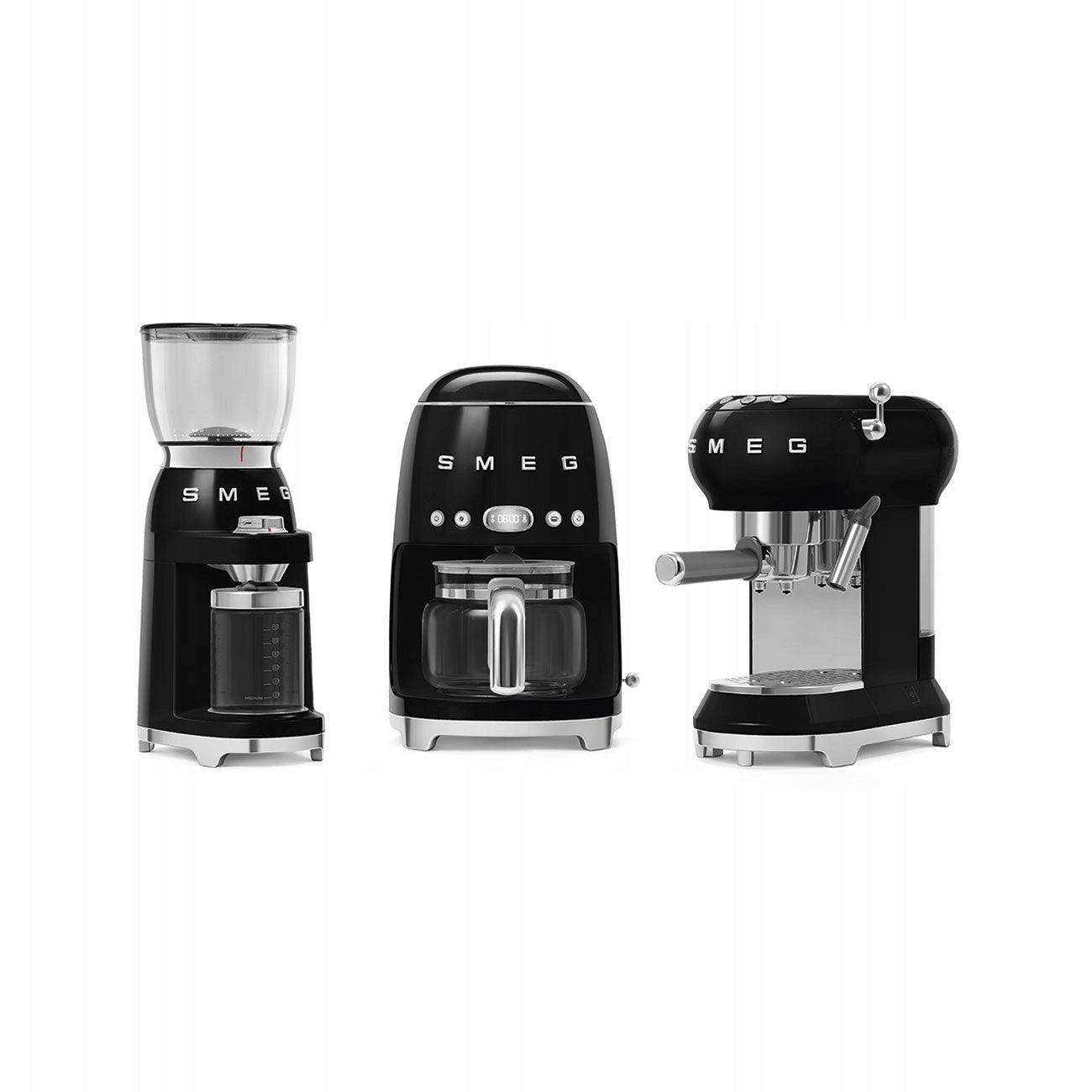 Espresso machine for coffee Smeg ECF02BLEU 1350W 15 bar Kolbowy Black Brand no brand