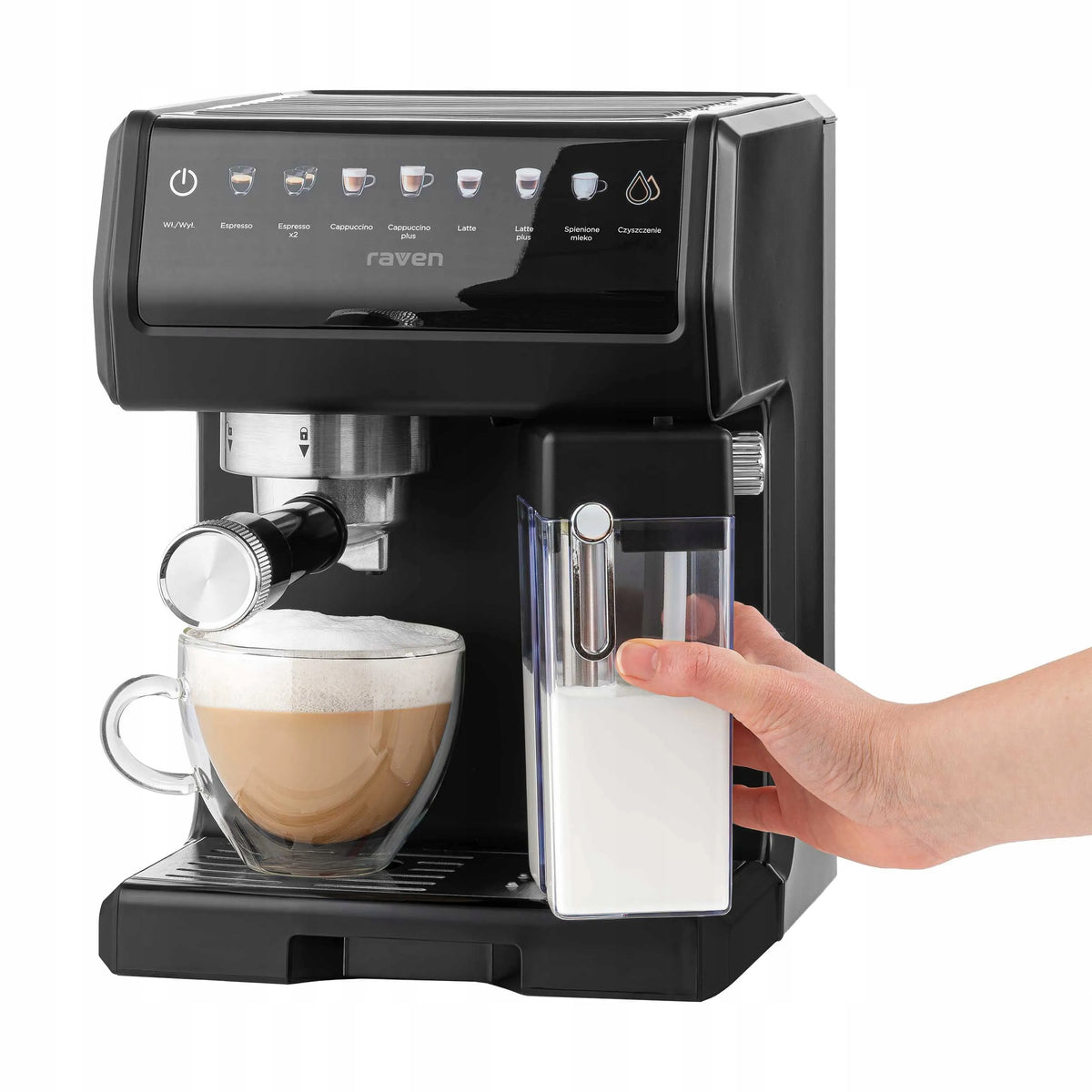 Espresso machine for flask coffee Raven EER007 1450W 20 bar Foamer Manufacturer code EER007