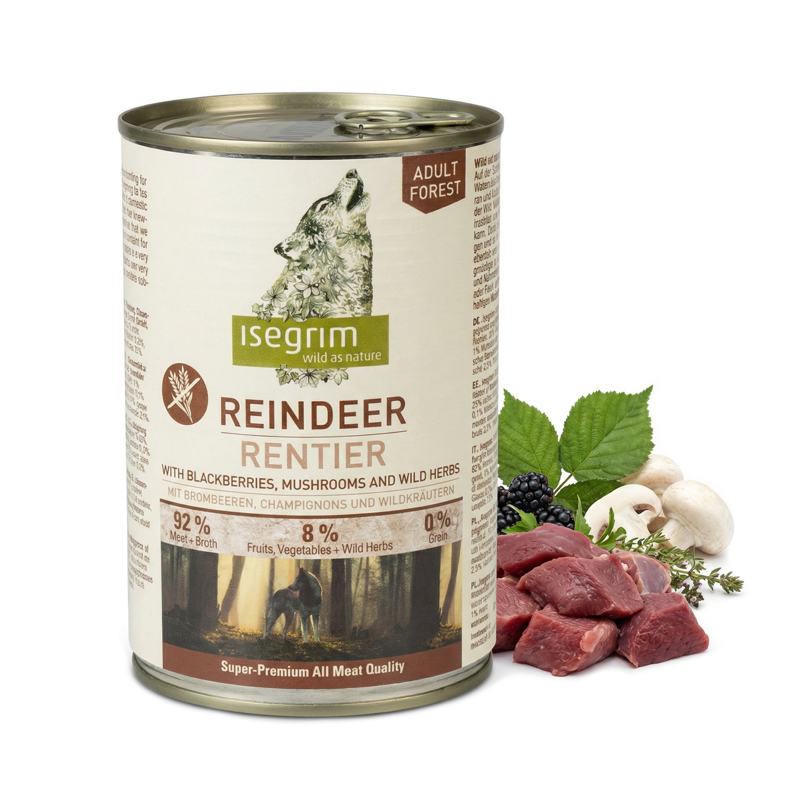Essential ESTATE LIVING 10kg Grain Free + Can ISEGRIM Reindeer 400g Manufacturer code 1056