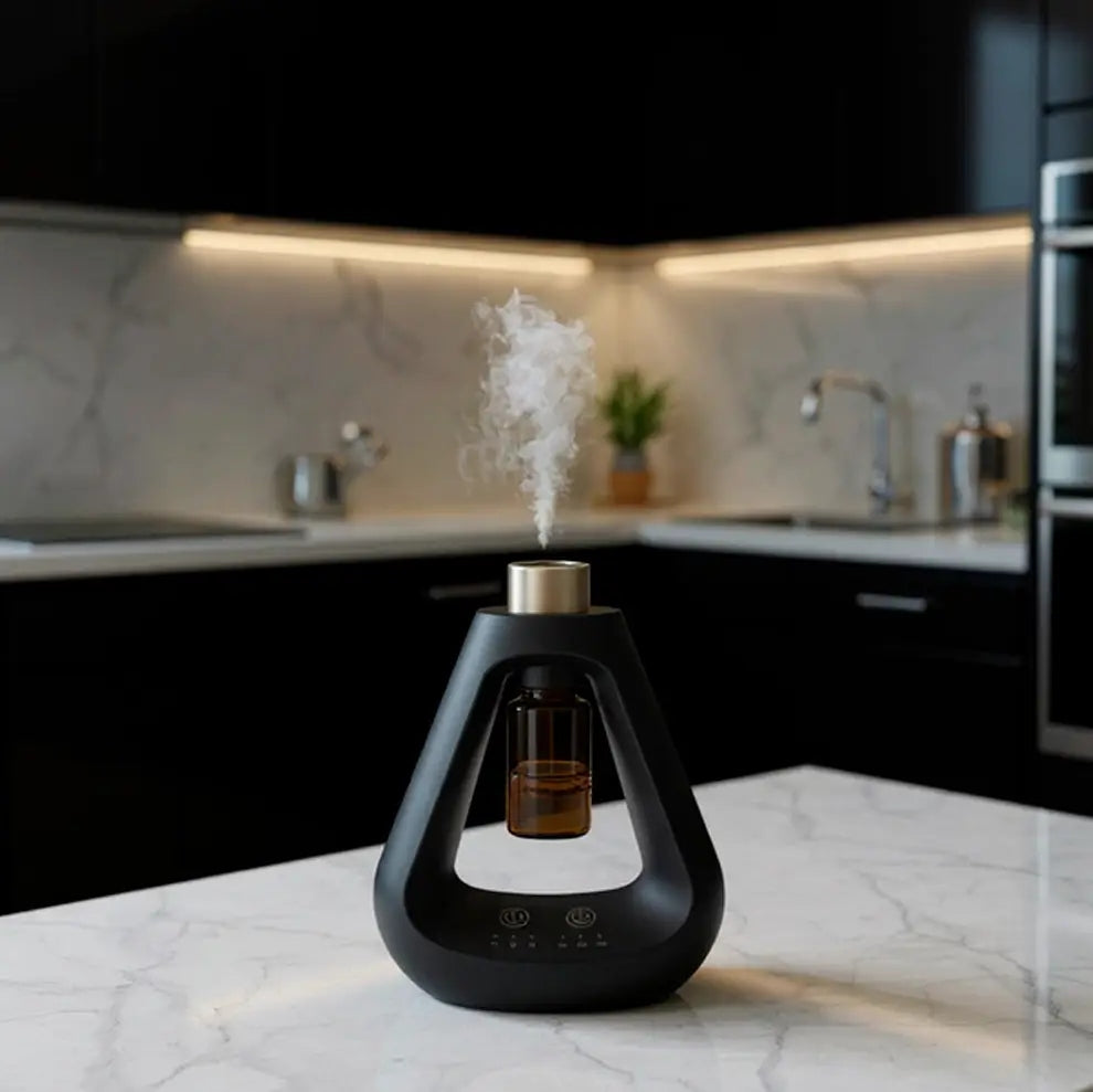Essential Oil Nebulizer Diffuser Anhydrous Triangle Black Brand no brand