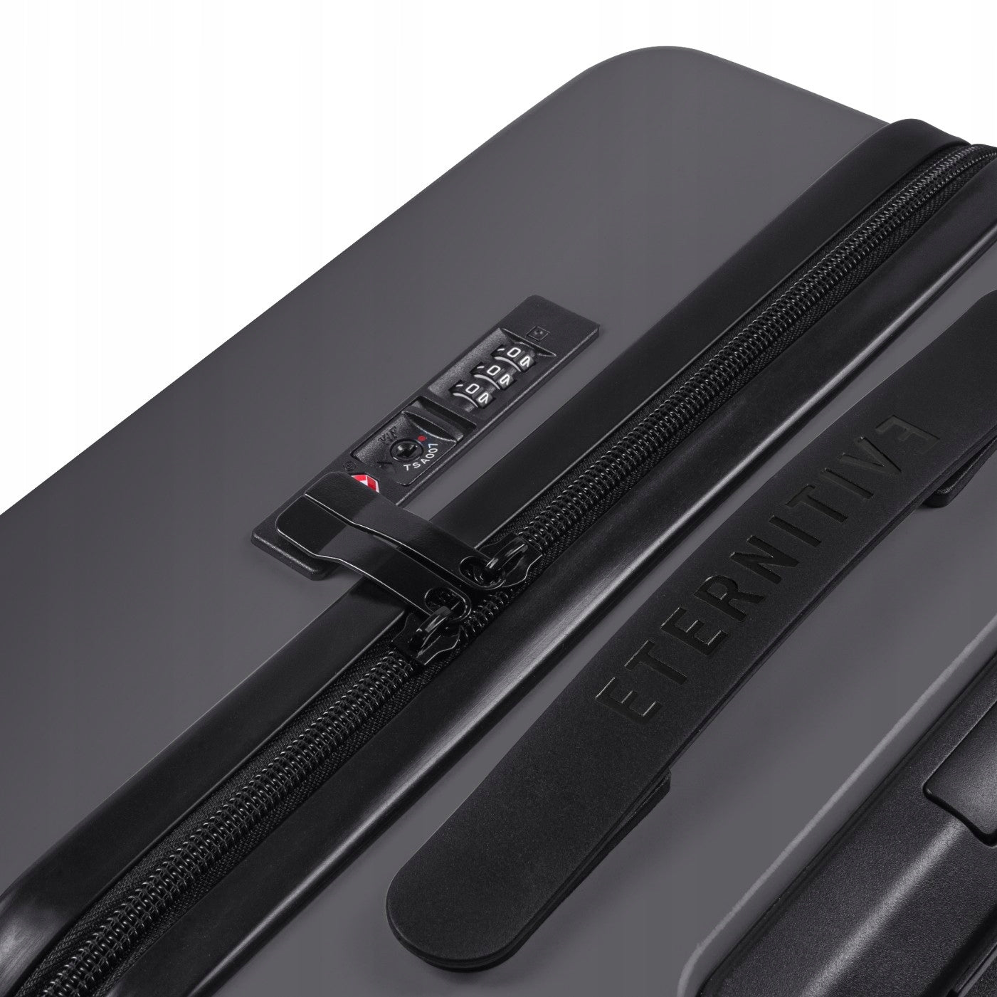 Eternitive E1 Outlet Travel Suitcase Large L 96l ABS Wheels 360° Grey Kind hard