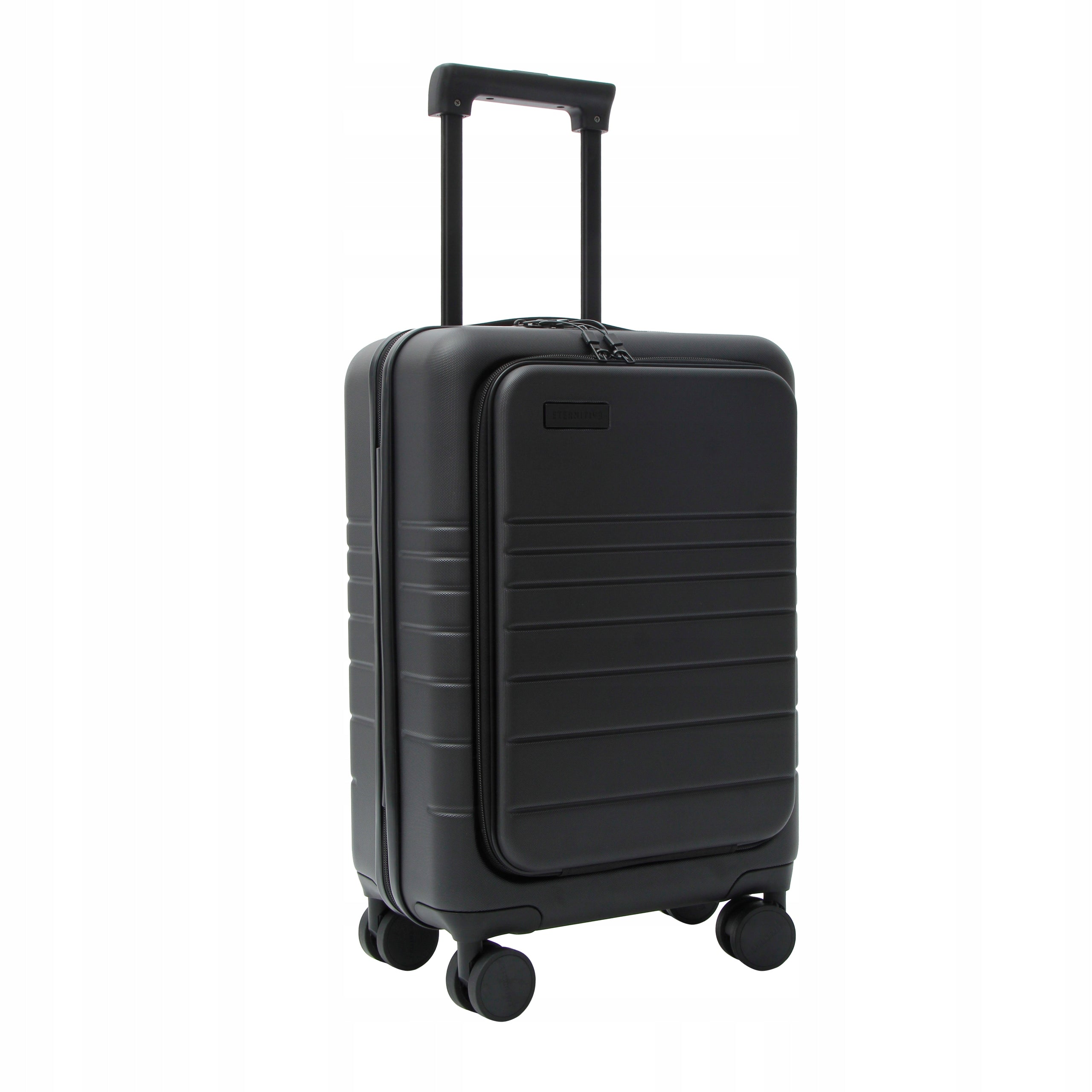 Eternitive E2 cabin suitcase hard ABS 38L laptop pocket TSA black