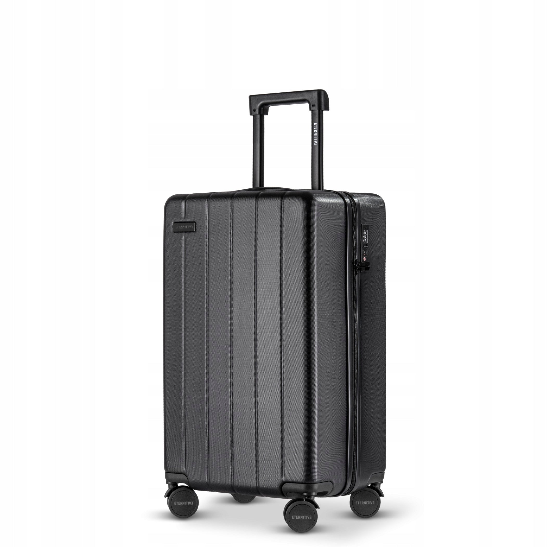 Eternitive JOY Cabin case 54 cm matt ABS lock TSA Wheels 360° Black