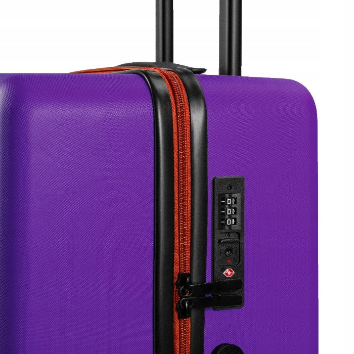 Eternitive JOY Cabin case 54 cm matt ABS lock TSA Wheels 360° Violet Model JOY