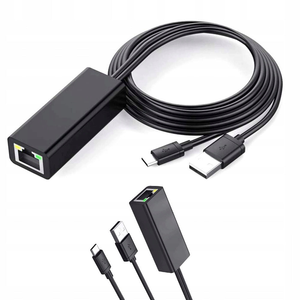 Ethernet Adapter for Amazon Fire TV Stick 4K - Micro USB to RJ45 LAN Packaging status original