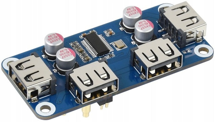Ethernet / USB HUB HAT (B) for Raspberry Pi 4x USB 2.0 Waveshare 20317