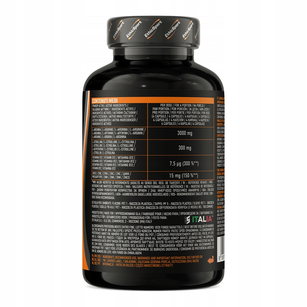 EthicSport Arginine Active Power 120 kap Performance Regeneration Immunity Packaging status original