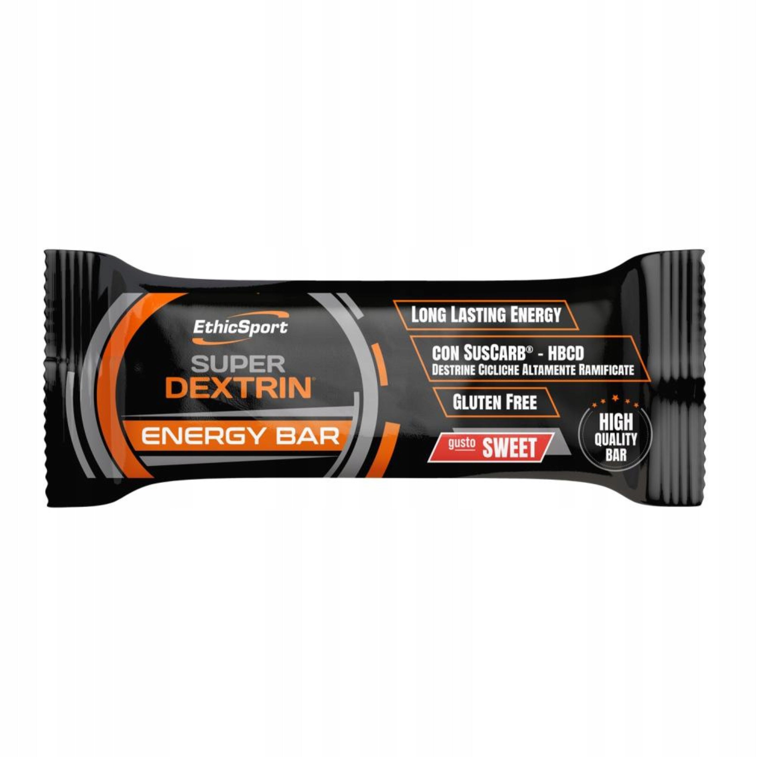 EthicSport Super Dextrin 45 g Energy Bar SWEET CARBO Charcoals