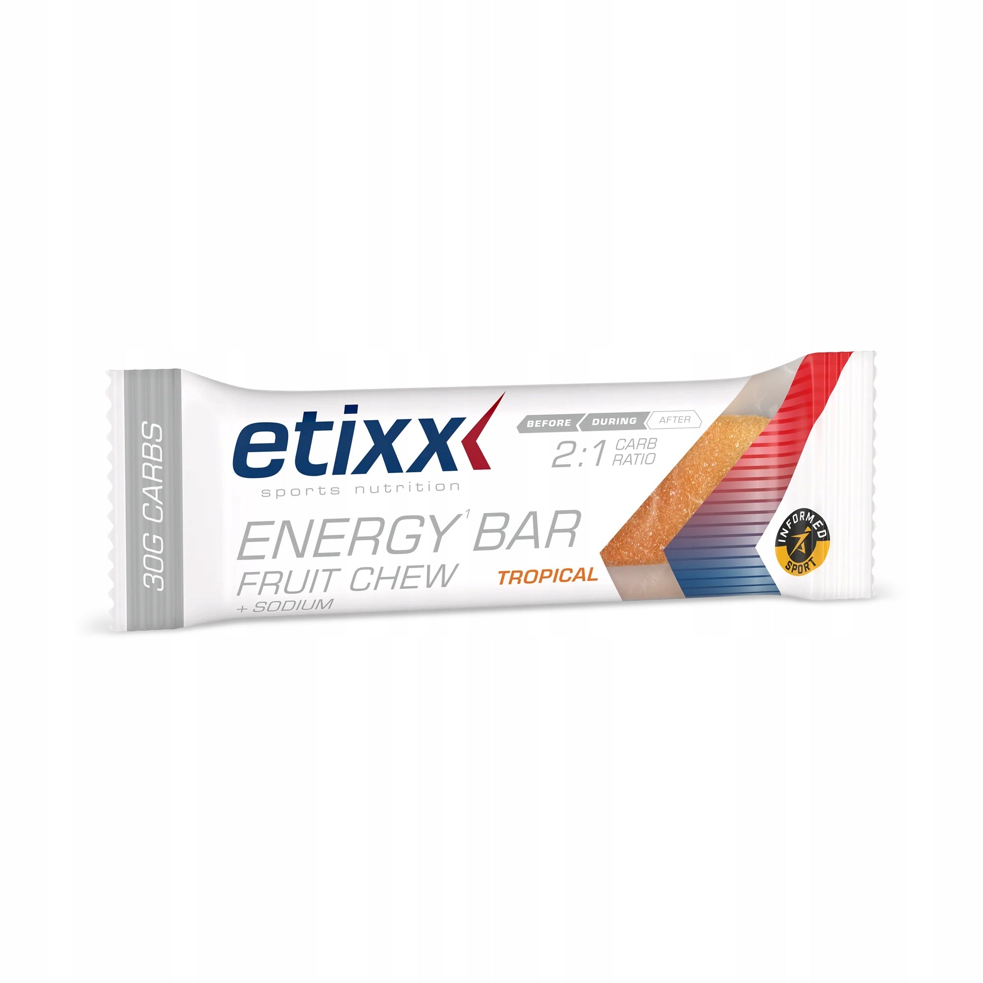 Etix Energy Bar Fruit Chew Tropical 38 g tropical flavor energy bar