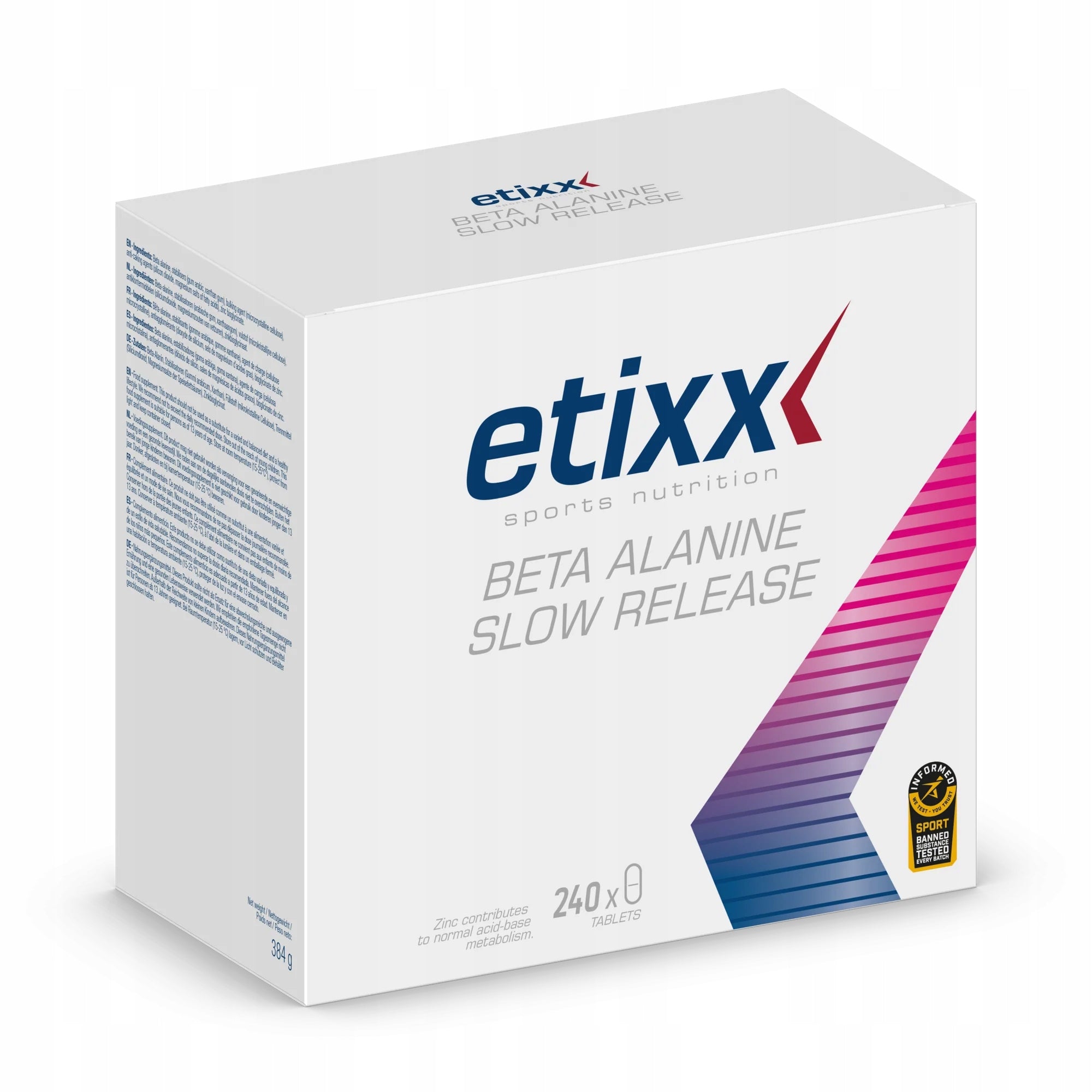 Etixx Beta-Alanine 240 pcs. in tablets pre-workout conditioner