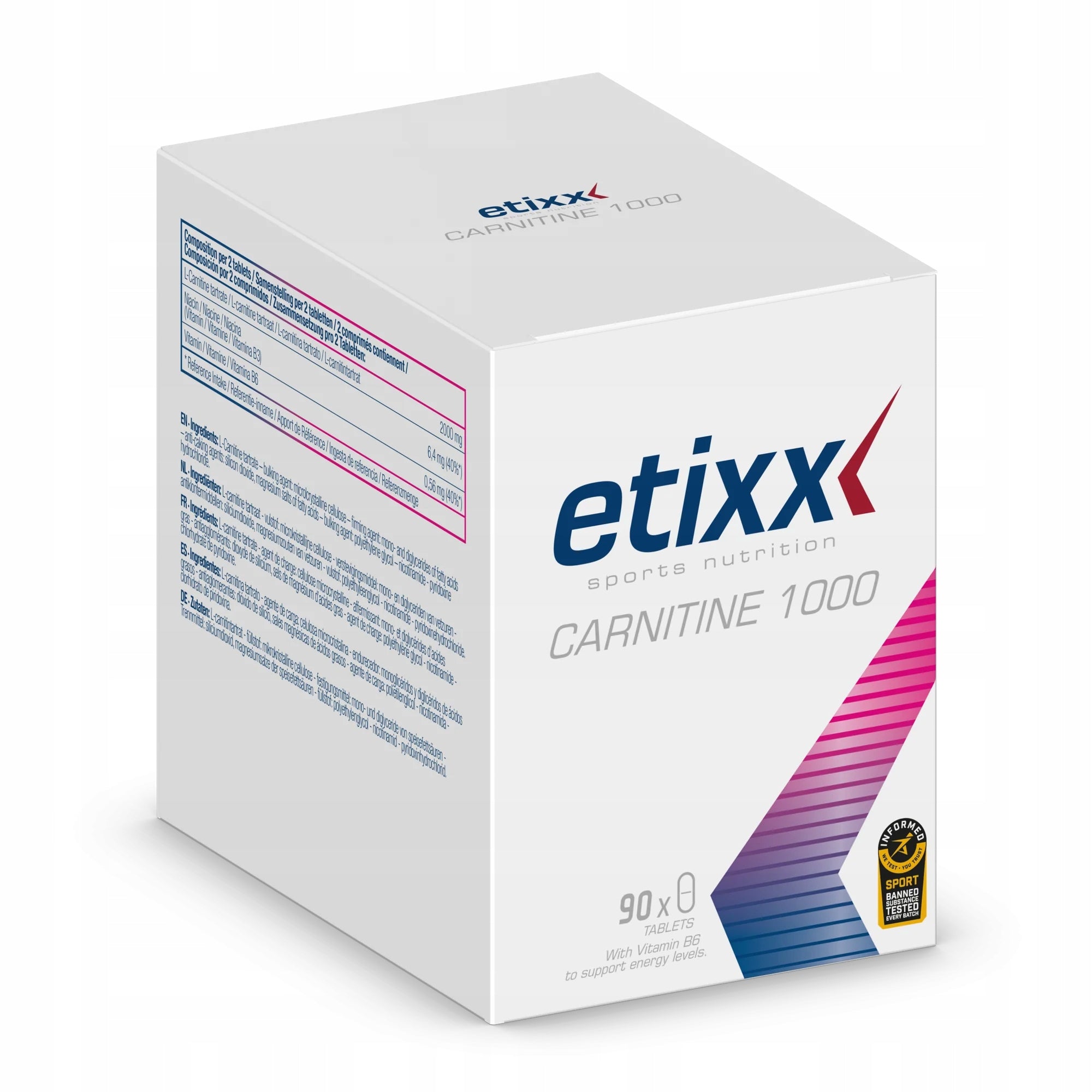 Etixx Carnitine 1000 carnitine tablets 90 pcs