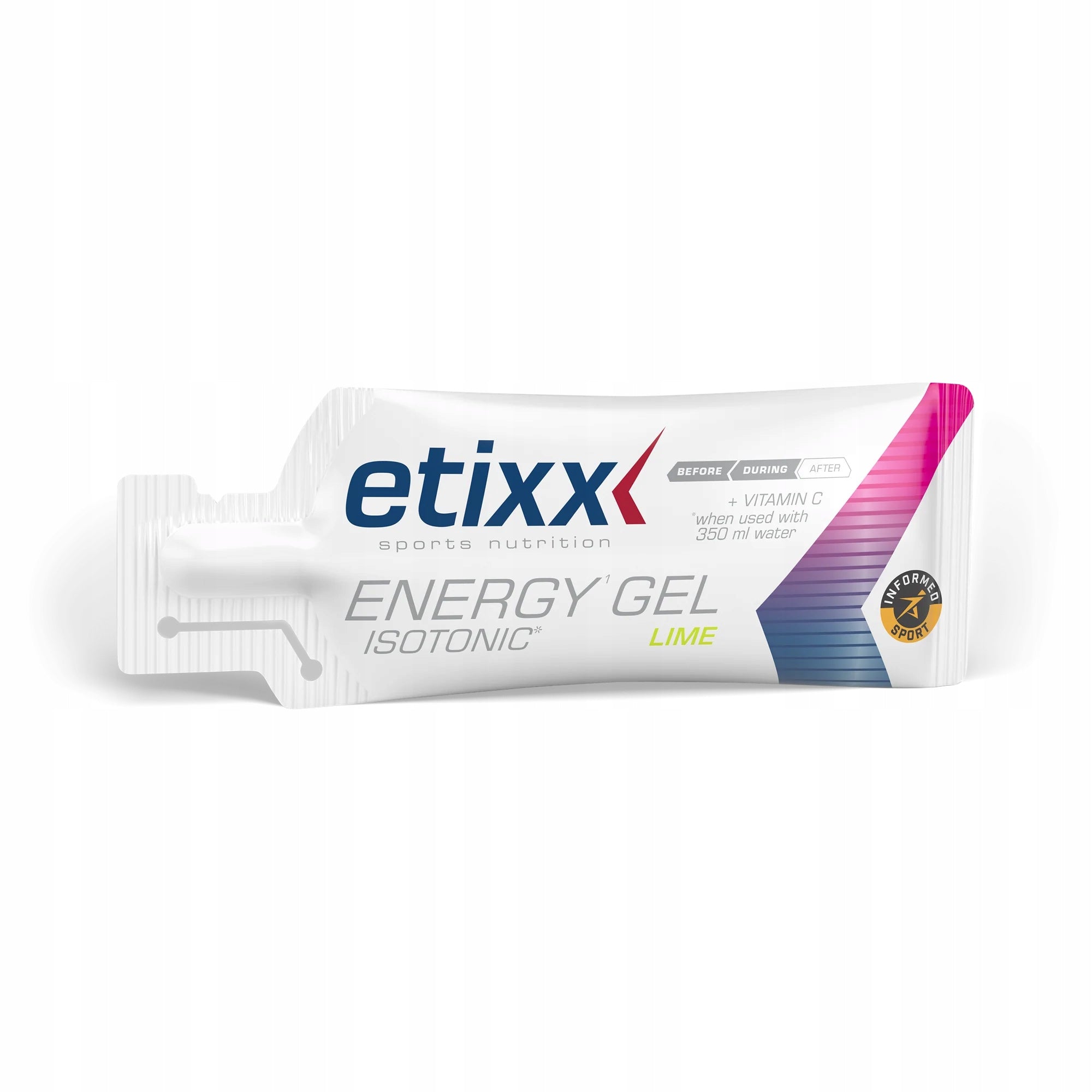 Etixx Isotonic Energy Gel Lime 40 g – lime flavoured energy gel