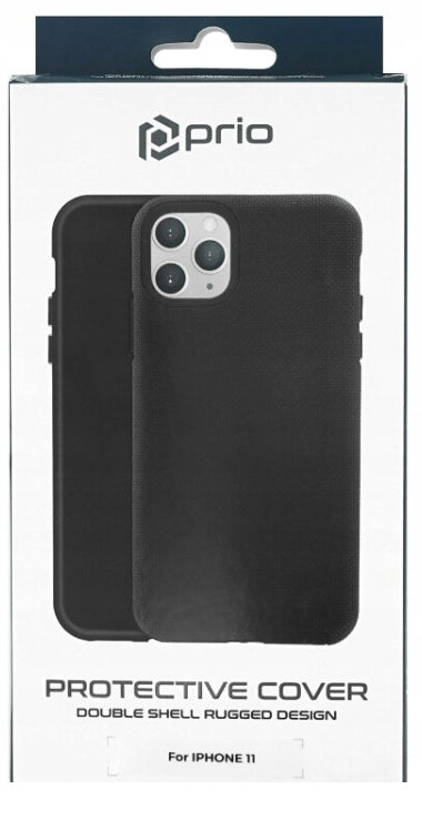 "prio" apsauginis dangtelis "iPhone 11" (6,1 colio), juodas
