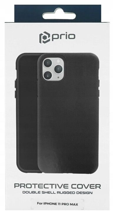"prio" apsauginis dangtelis "iPhone 11 Pro Max" (6,5 colio), juodas