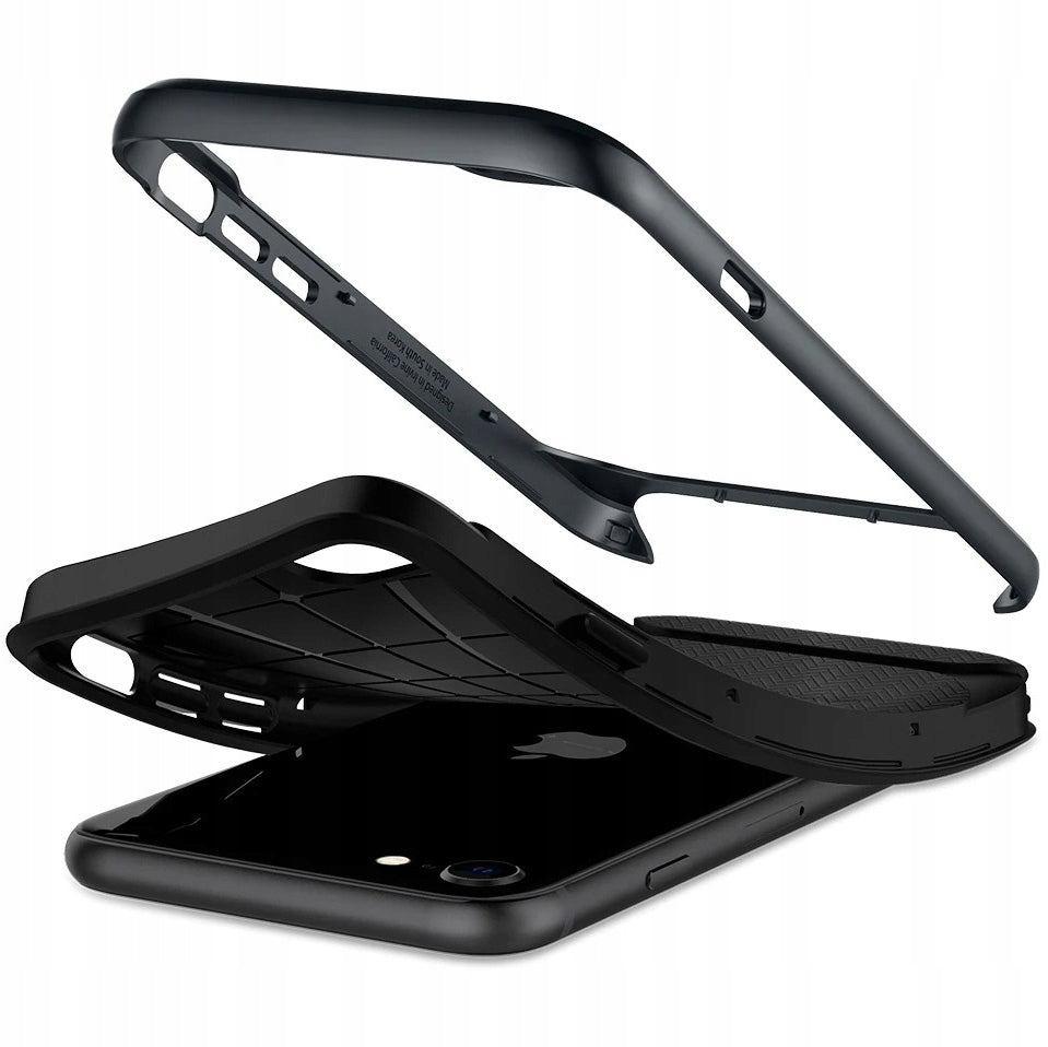 Hülle Spigen ACS00952 für iPhone 8, iPhone 7, iPhone SE 2020, schwarz 
