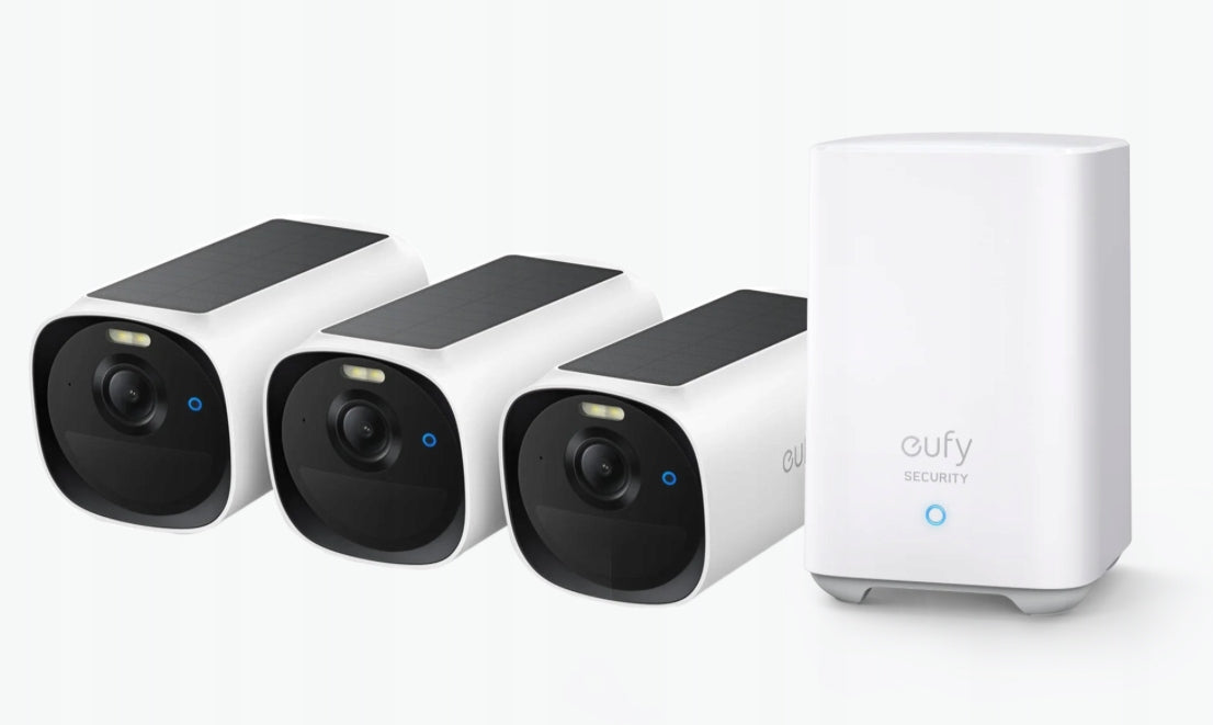 Eufy Security eufyCam E40 Set 3+1 2K Outdoor Solar Camera