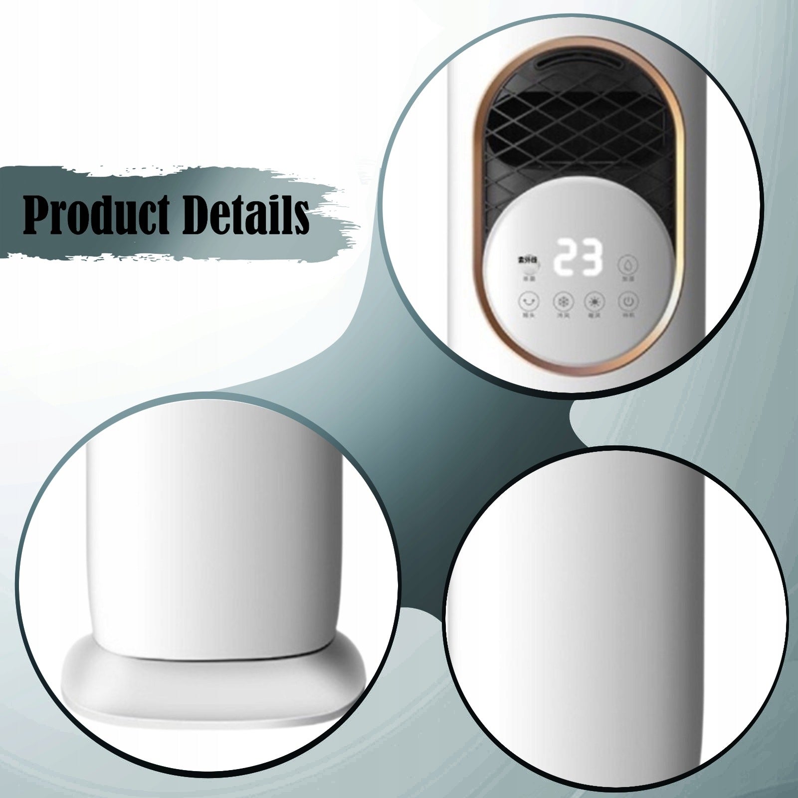 Evaporative Air Cooler Lightweight Powerful Quiet 36dB with Water Tank Fan Medical device class IIa