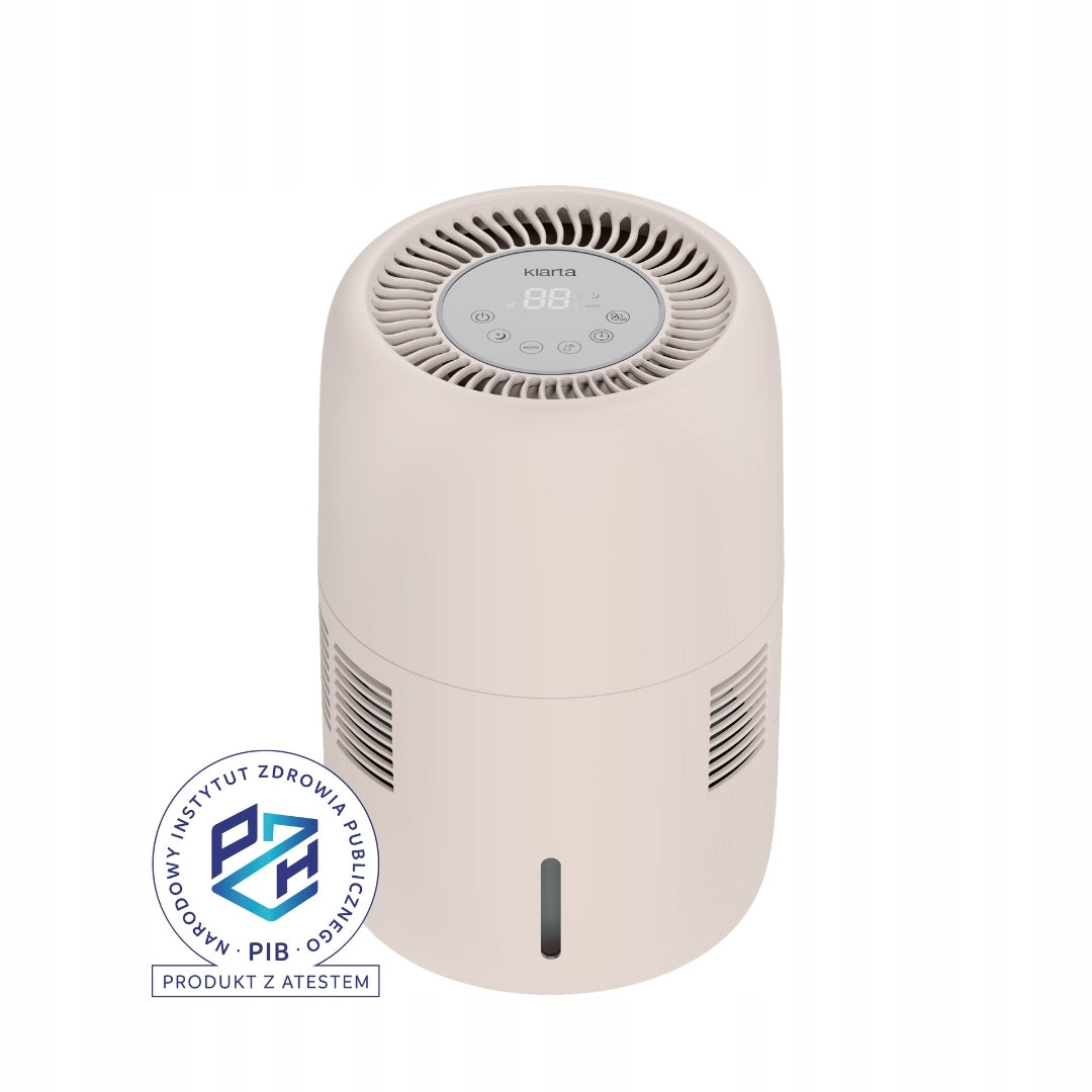 Evaporative humidifier Klarta HUMEA beige 300ml/h 3L 44m² quiet PZH Packaging status original
