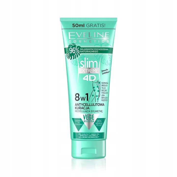 Körperformender Balsam Eveline 4D Slim Extreme 8in1, 250 ml 