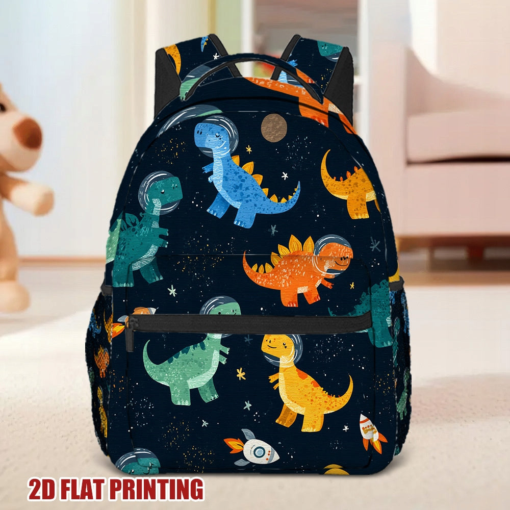 Everyday Commute Backpack for Short Trips - Dinosaur Print, Lightweight & Practical