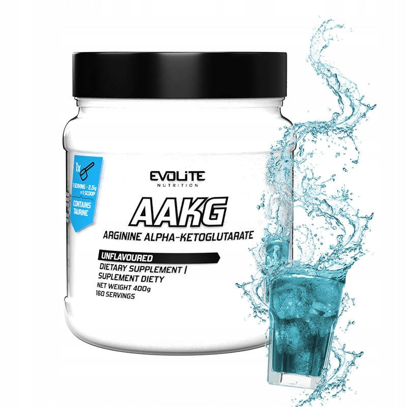 Evolite AAKG Arginine Unflavoured 400 g Strength Pre-WORKOUT