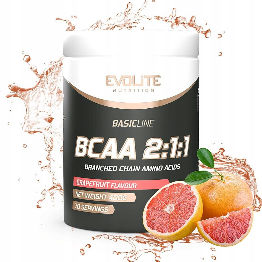 Evolite BCAA 2:1:1 400g grapefruit Expiration date at least 3 months from the date of purchase